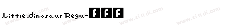 Little Dinosaur Regu字体转换